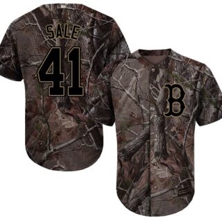 Red Sox #41 Chris Sale Camo Realtree Collection Cool Base Stitched Baseball Jersey