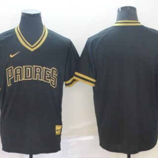 Red Sox Blank Black Gold Nike Cooperstown Collection Legend V Neck Jersey