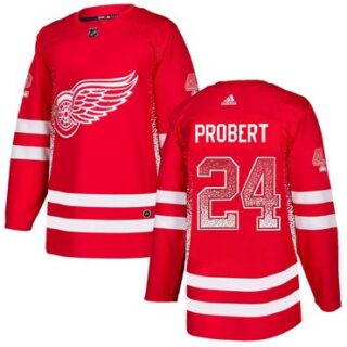 Red Wings 24 Bob Probert Red Drift Fashion Adidas Jersey