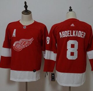 Youth Red Wings 8 Justin Abdelkader Red Adidas Jersey