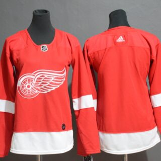 Red Wings Blank Red Women Adidas Jersey