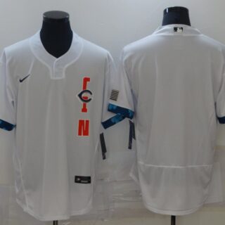 Reds Blank White Nike 2021 MLB All-Star Flexbase Jersey