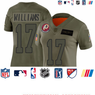 Redskins #17 Doug Williams Camo Women's Stitched Football Limited 2019 Salute to Service Jersey