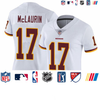 Redskins #17 Terry McLaurin White Women's Stitched Football Vapor Untouchable Limited Jersey