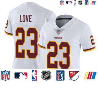 Redskins #23 Bryce Love White Women's Stitched Football Vapor Untouchable Limited Jersey