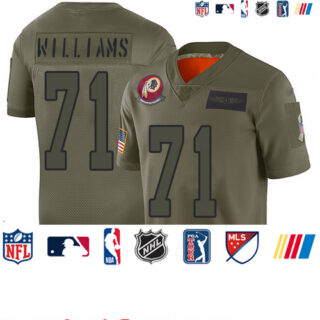 Redskins #71 Trent Williams Camo Youth Stitched Football Limited 2019 Salute to Service Jersey