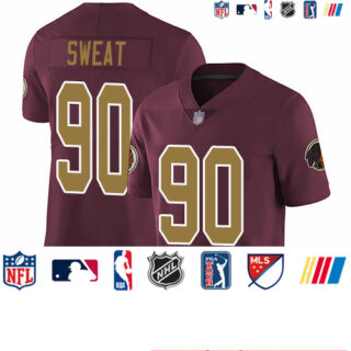Redskins #90 Montez Sweat Burgundy Red Alternate Men's Stitched Football Vapor Untouchable Limited Jersey