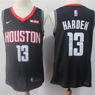 Rockets 13 James Harden Black Nike Swingman Jersey