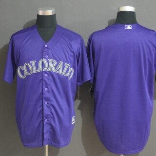 Rockies Blank Purple Cool Base Jersey