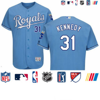 Royals #31 Ian Kennedy Light Blue Flexbase Authentic Collection Stitched Baseball Jersey