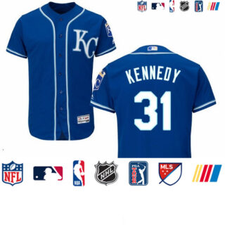Royals #31 Ian Kennedy Royal Blue Flexbase Authentic Collection Stitched Baseball Jersey