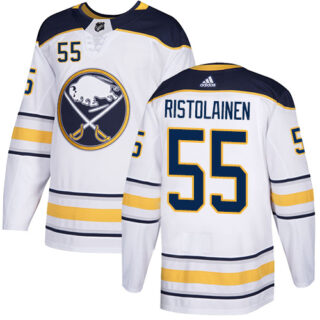 Sabres #55 Rasmus Ristolainen White Road Authentic Stitched Hockey Jersey