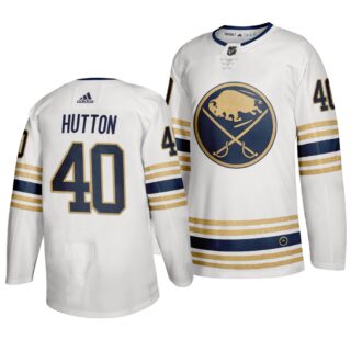 Sabres 40 Carter Hutton White 50th Anniversary Adidas Jersey