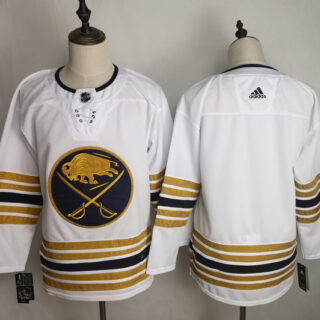 Sabres Blank White 50th Anniversary Adidas Jersey
