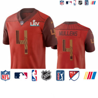 San Francisco 49ers #4 Nick Mullens Orange Super Bowl LIV 2020 Vapor Limited City Edition NFL Jersey