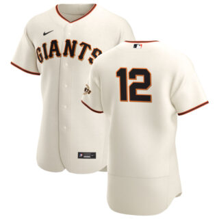 San Francisco Giants #12 Alex Dickerson Men's Nike Cream Home 2020 Authentic Player MLB Jersey