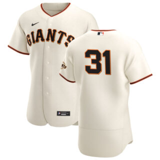 San Francisco Giants #31 Tyler Anderson Men's Nike Cream Home 2020 Authentic Player MLB Jersey