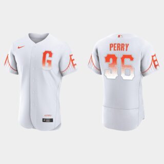 San Francisco Giants #36 Gaylord Perry Men's 2021 City Connect Authentic White Jersey