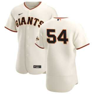 San Francisco Giants #54 Reyes Moronta Men's Nike Cream Home 2020 Authentic Player MLB Jersey