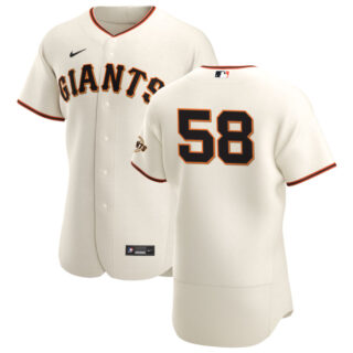 San Francisco Giants #58 Trevor Gott Men's Nike Cream Home 2020 Authentic Player MLB Jersey