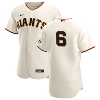 San Francisco Giants #6 Steven Duggar Men's Nike Cream Home 2020 Authentic Player MLB Jersey