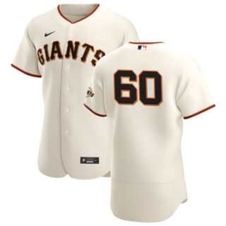 San Francisco Giants #60 Wandy Peralta Men's Nike Cream Home 2020 Authentic Player MLB Jersey
