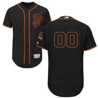 San Francisco Giants Black Men's Customized Flexbase Jersey