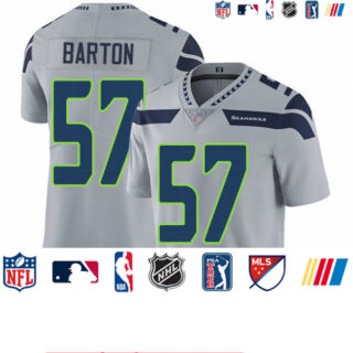 Seahawks #57 Cody Barton Grey Alternate Men's Stitched Football Vapor Untouchable Limited Jersey