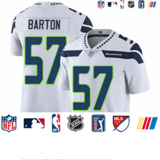 Seahawks #57 Cody Barton White Men's Stitched Football Vapor Untouchable Limited Jersey