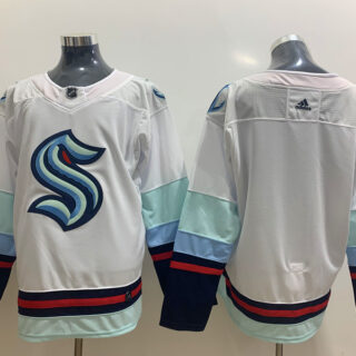 Seattle Kraken Blank White Adidas Jersey