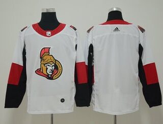 Senators Blank White Adidas Jersey