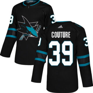 Sharks #39 Logan Couture Black Alternate Authentic Stitched Hockey Jersey