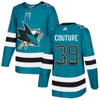 Sharks 39 Logan Couture Teal Drift Fashion Adidas Jersey