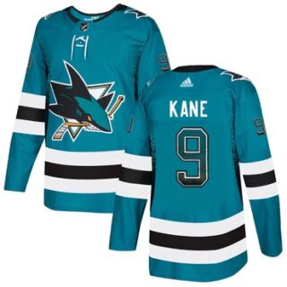 Sharks 9 Evander Kane Teal Drift Fashion Adidas Jersey