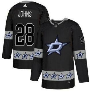 Stars 28 Stephen Johns Black Team Logos Fashion Adidas Jersey
