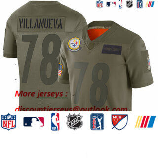 Steelers #78 Alejandro Villanueva Camo Youth Stitched Football Limited 2019 Salute to Service Jersey