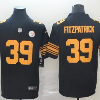 Steelers 39 Minkah Fitzpatrick Black Color Rush Limited Jersey