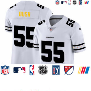 Steelers 55 Devin Bush White 2019 New Vapor Untouchable Limited Jersey