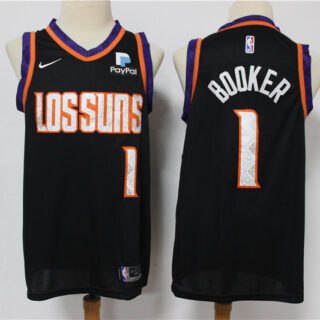 Suns 1 Devin Booker Black 2019-20 City Edition Nike Swingman Jersey