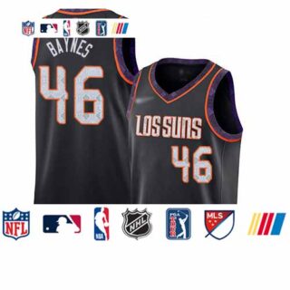 Suns #46 Aron Baynes Black Basketball Swingman City Edition 2019 20 Jersey