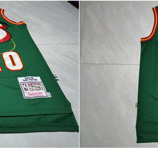 SuperSonics 20 Gary Payton Green 1995-96 Hardwood Classics Jersey