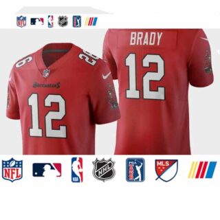 Tampa Bay Buccaneers #12 Tom Brady Red Men's Nike 2020 Vapor Limited NFL Jersey