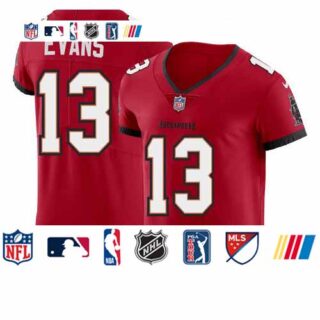 Tampa Bay Buccaneers #13 Mike Evans Men's Nike Red Vapor Elite Jersey