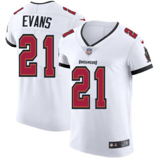 Tampa Bay Buccaneers #21 Justin Evans Men's Nike White Vapor Elite Jersey