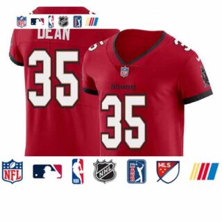 Tampa Bay Buccaneers #35 Jamel Dean Men's Nike Red Vapor Elite Jersey