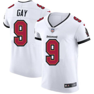 Tampa Bay Buccaneers #9 Matt Gay Men's Nike White Vapor Elite Jersey
