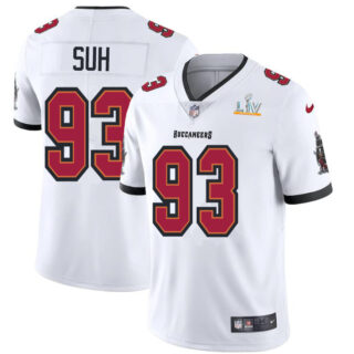 Tampa Bay Buccaneers #93 Ndamukong Suh Youth Super Bowl LV Bound Nike White Vapor Limited Jersey