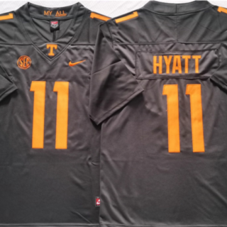 Tennessee Volunteers #11 HYATT Grey Stitched Jersey