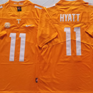 Tennessee Volunteers #11 HYATT Orange Stitched Jersey