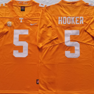 Tennessee Volunteers #5 HOOKER Orange Stitched Jersey
